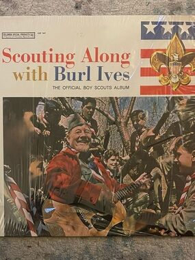 Scouting Along with Burl Ives - Vintage Boy Scouts Album (Red, Blue, White)